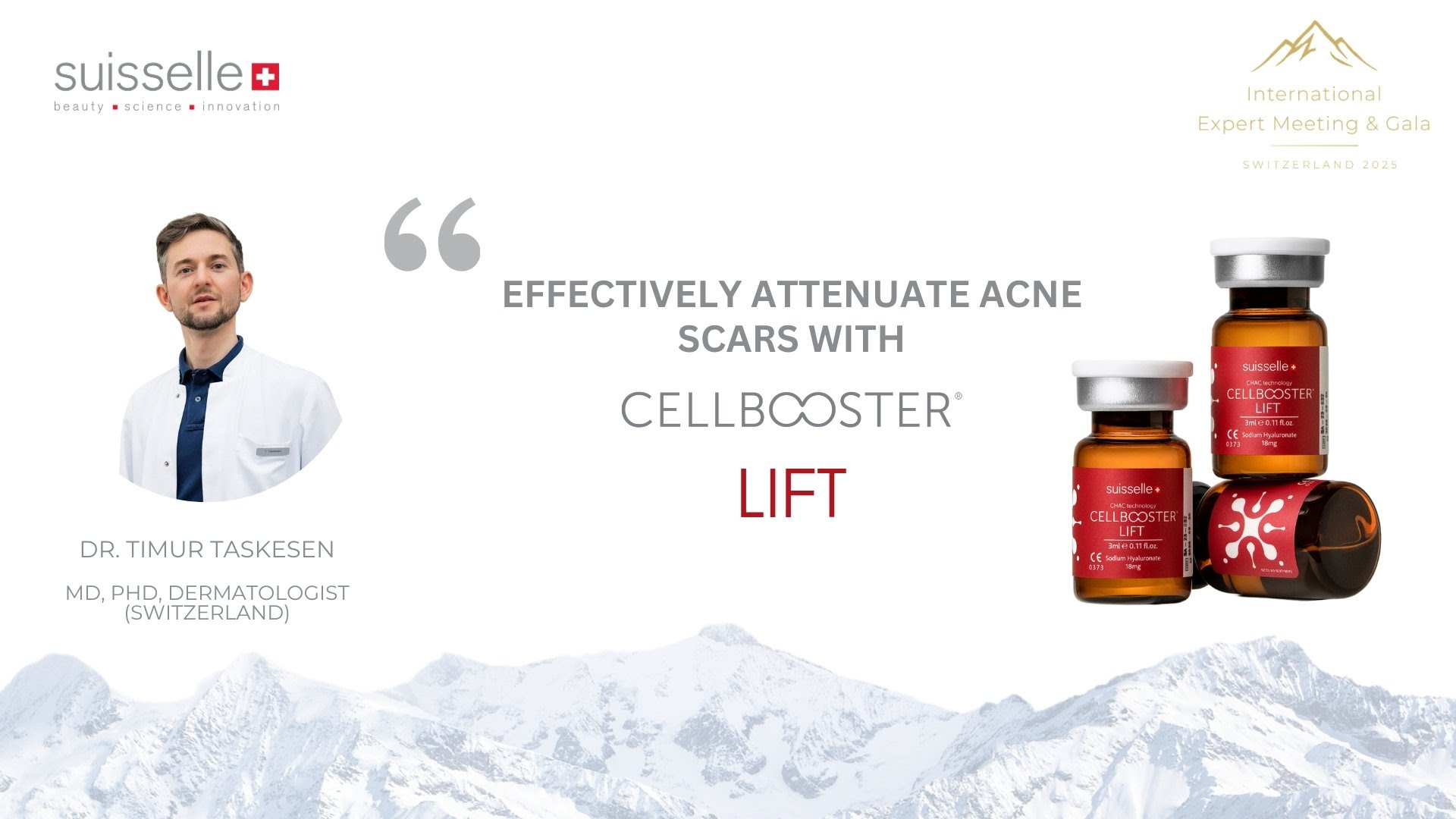 Effectively attenuate acne scars with Cellbooster® Lift